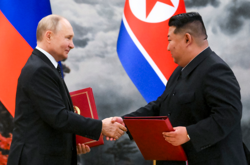 普京與金正恩簽署《全面戰略夥伴關係條約》強化俄朝合作