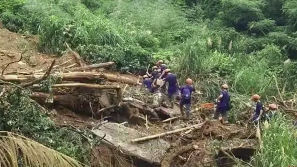 福建上杭暴雨引發山體滑坡，失聯六人全數罹難