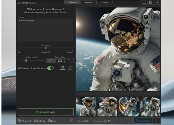 AMD 推出 Amuse 2.0 Beta：為用戶帶來更輕鬆的 AI 圖像生成體驗