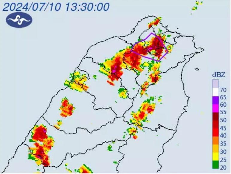 台北及周邊地區迎來大雷雨 警戒高風險地區