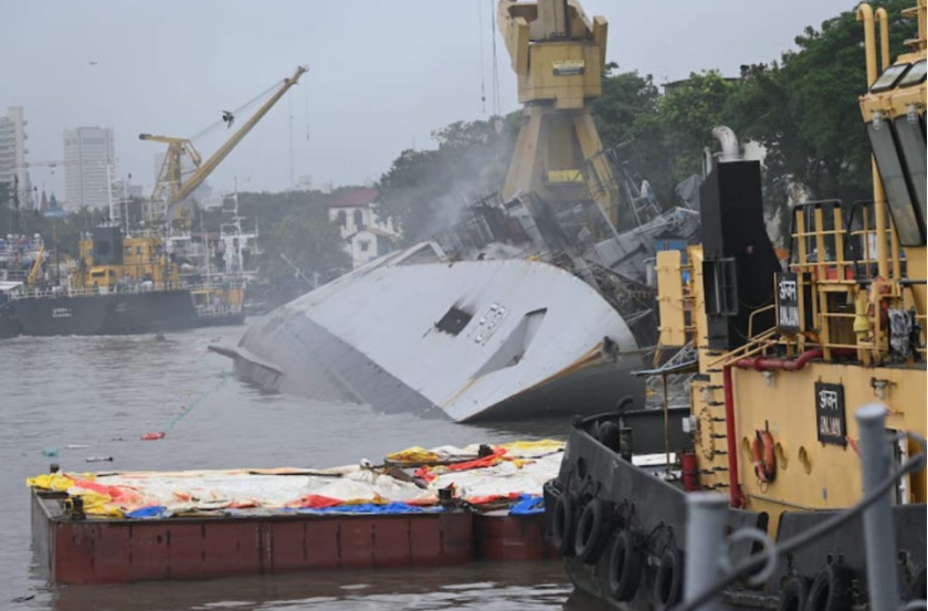 印度海軍布拉納普特拉級護衛艦火災事件：嚴重損毀